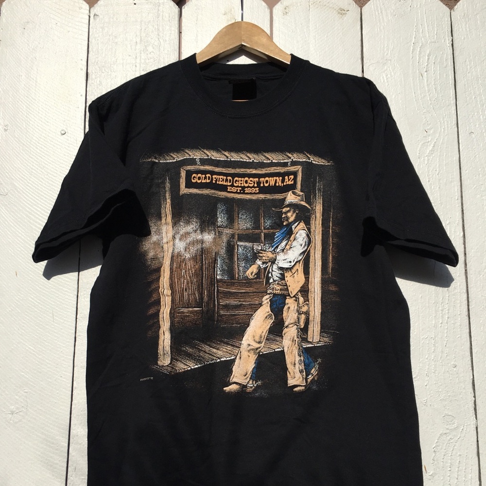 VTG 1992 Maiden West Gold Field Ghost Town T-Shirt